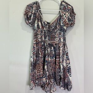 Angie Multicolor Paisley Romper